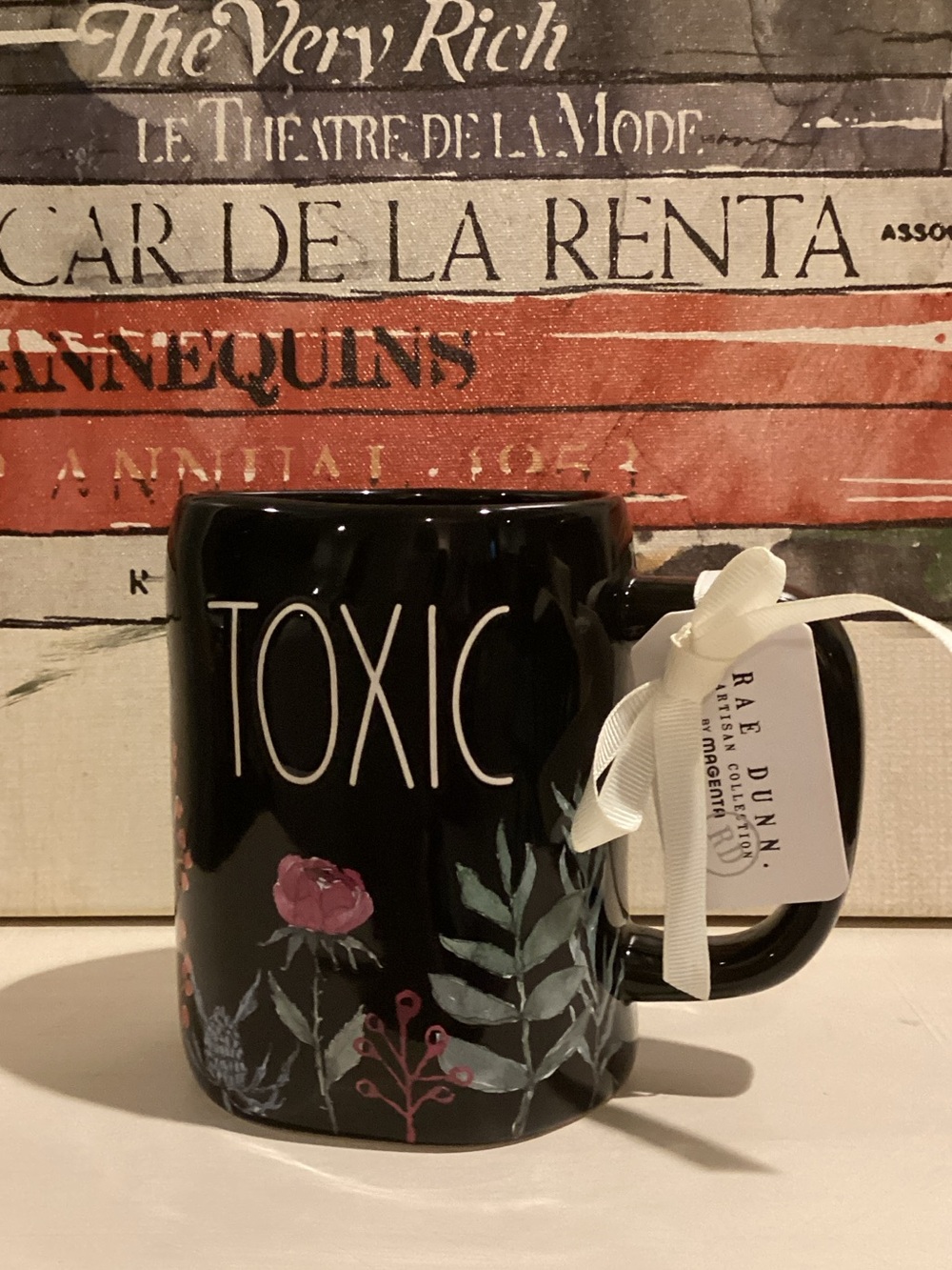 Rae Dunn Floral ‘TOXIC’ Halloween Mug
